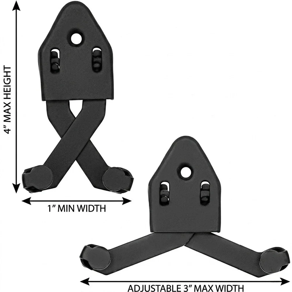 Adjustable Vertical Sword Dagger Axe Wall Mount Hanger Medieval Display Set of 2